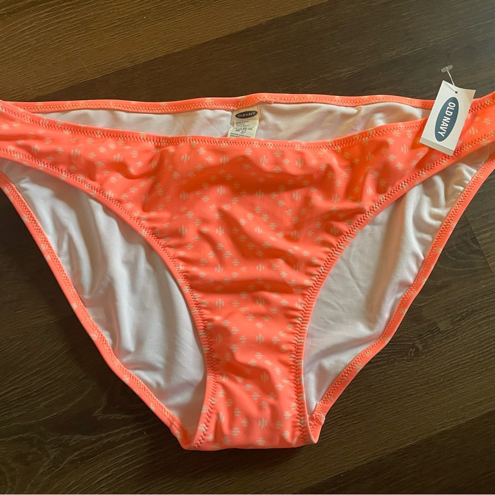 Old Navy Bright Coral Bikini Bottom ONLY